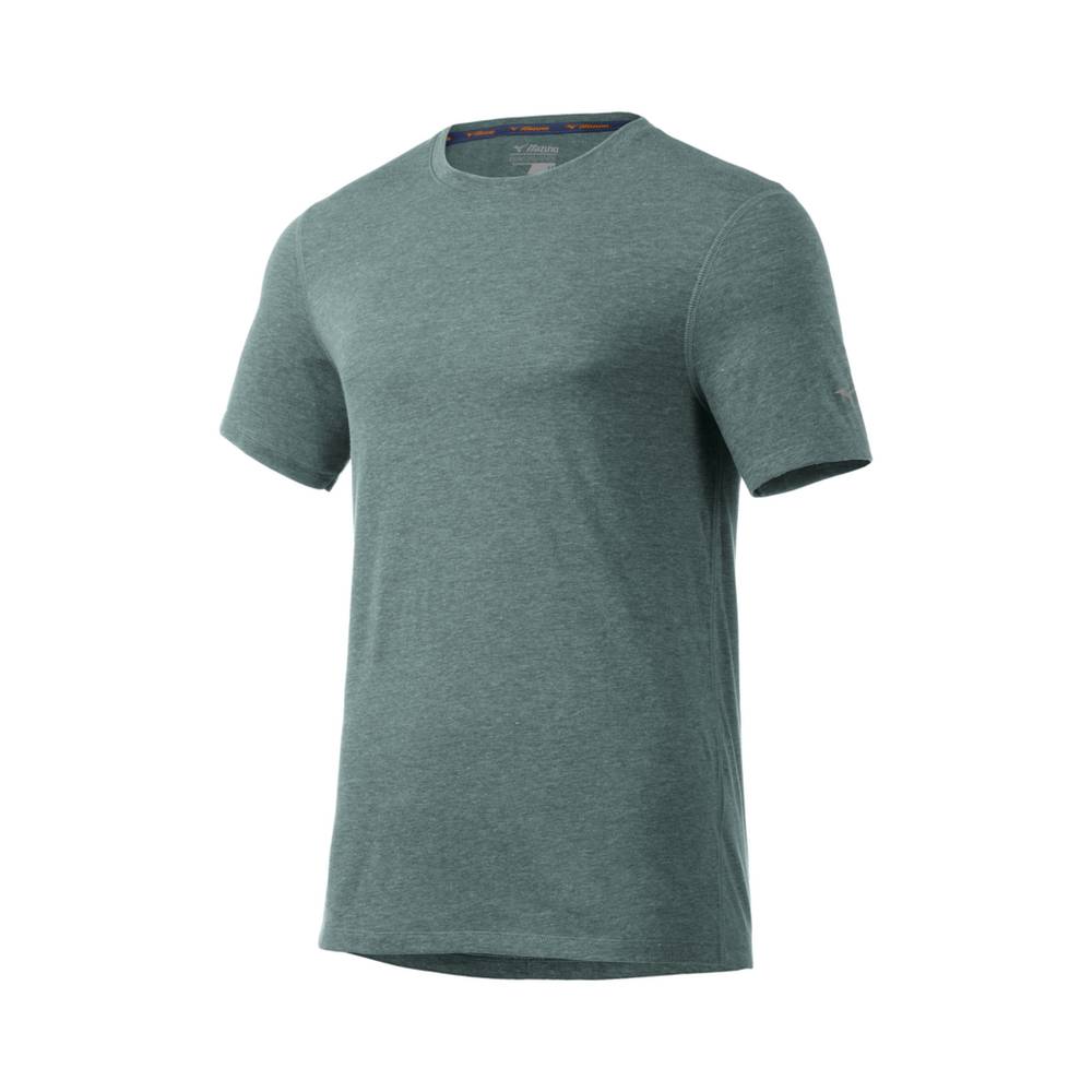 Camisetas Mizuno Inspire Para Hombre Verdes 5947820-ZX